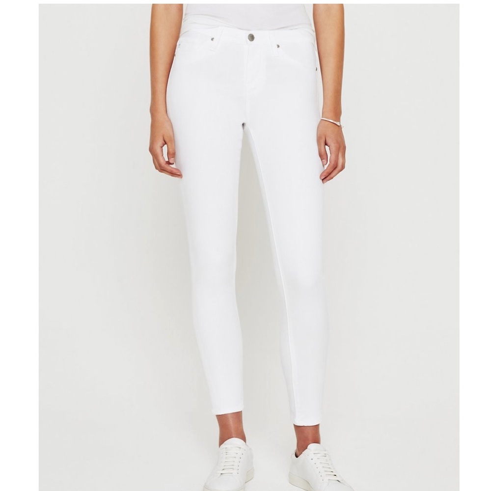 AG Legging Ankle Super Skinny White Jeans